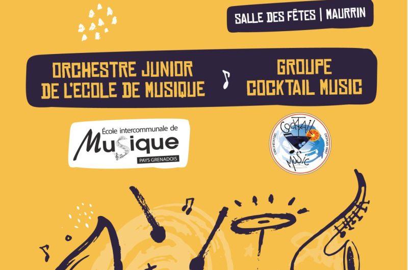 Affiche-concert-orchestre-junior-cocktail-music-Maurrin-22-03-2026-C
