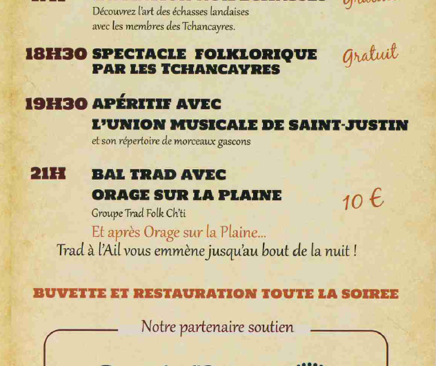 24.10.2026  – fête trad gasconne – le vignau – PROGRAMME