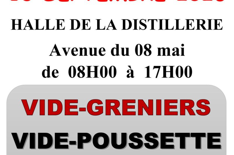 Affiche A4  Vide-Greniers 13 Septembre 2026