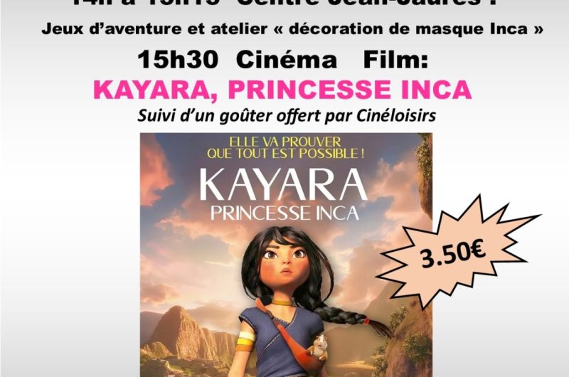 Affiche cinema en jeux intramuros KAYARA 20 10 2026
