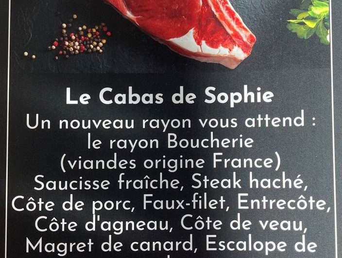 Cabas de Sophie boucherie