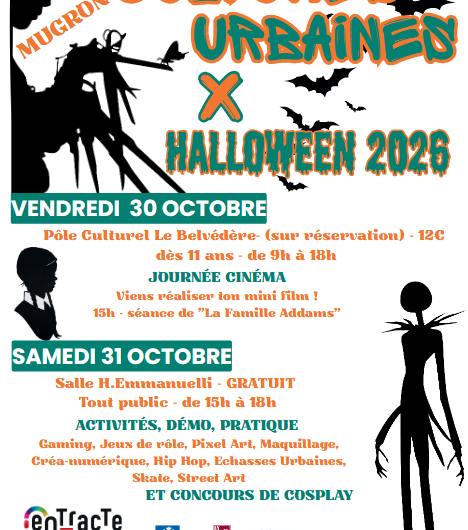 Cultures urbaines  30.31 OCTOBRE