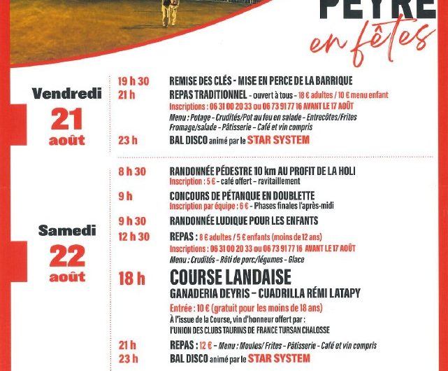 Fêtes de Peyre