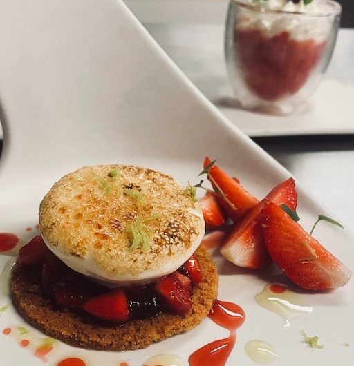 Fraises de Magescq et Chiboust caramélisée (002)