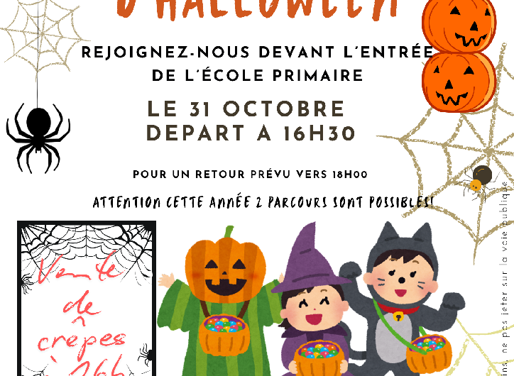 Affiche Halloween Mignon Citrouille Orange et Jaune – 2