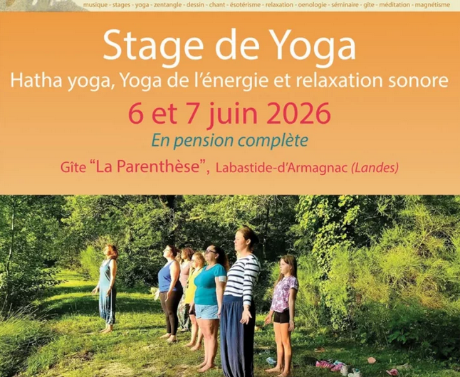 Labastide d’Armagnac – Stage de yoga – 6 & 7 Juin