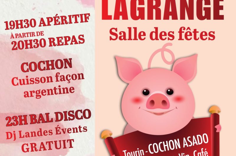 Lagrange – Repas cochon asado – 28 Mars