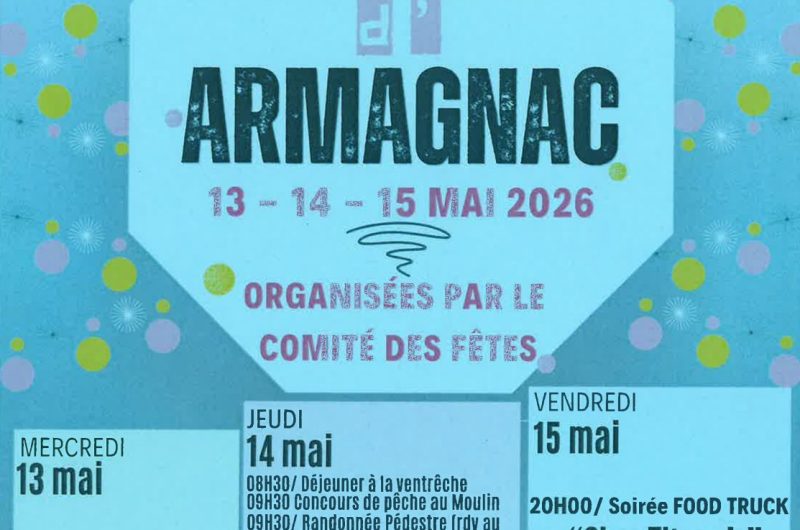 Mauvezin d’Armagnac – Fêtes de l’Ascension – 13 au 15 Mai