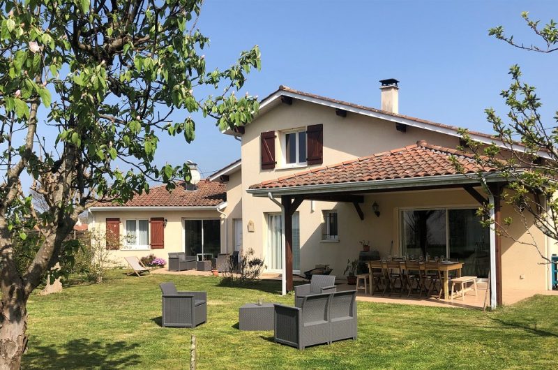 Mesnil_ Soustons_Landes Atlantique Sud _Maison vue Jardin