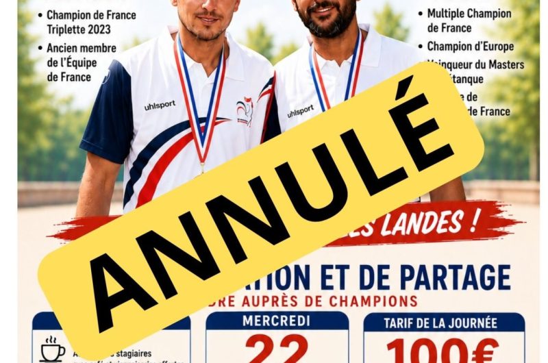 PETANQUE ANNULEE – 1