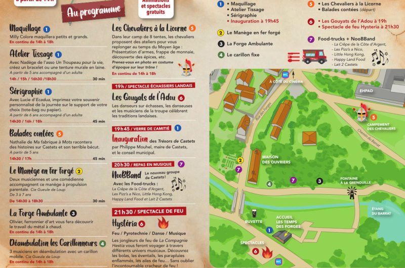 Programme Inauguration Trésors de Castets
