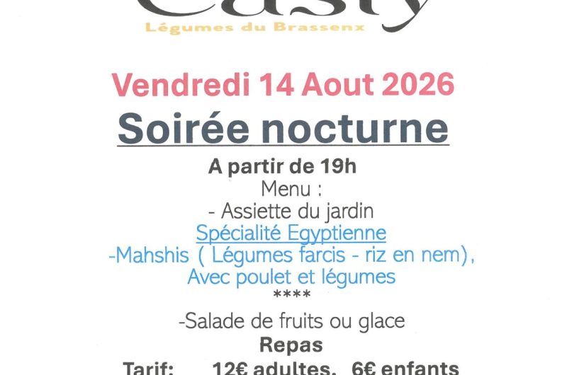SOIREE NOCTURNE 14 08 2026