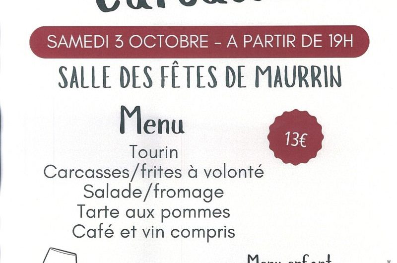 Soirée Carcasses – 03.10.2026