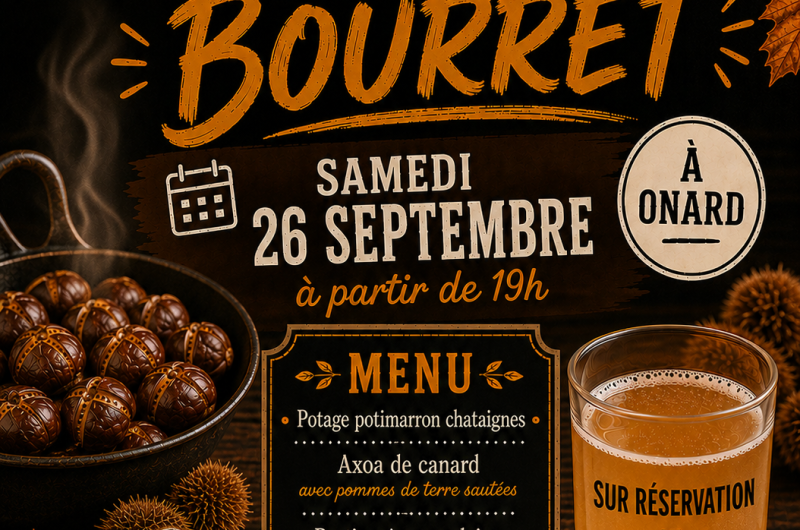 Soirée bourret et chataignes 26 SEPT