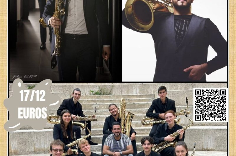 Villeneuve de Marsan – Concert Ensemble de Saxophones de Toulouse (Affiche) – 28 Mars