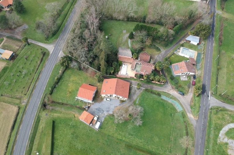 Vue aérienne © Domaine de Grisère