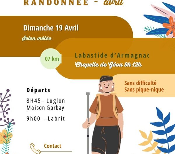 affiches RANDONNEES Avril