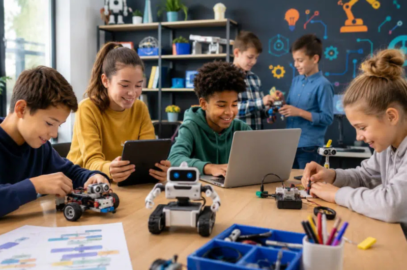 Retouches visuels Tourinsoft animations – atelier robotique tarnos