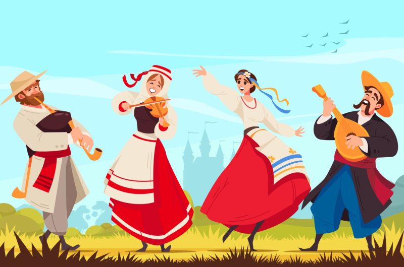 Colored Folklore Music Composition