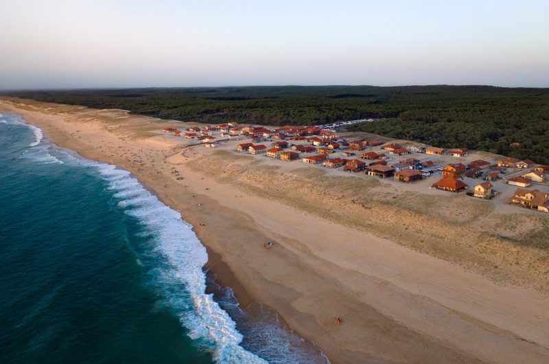 camping-saint girons-vue drone plage-eurosol-ciela-village 2