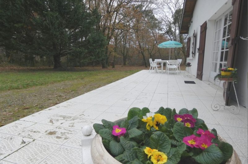 terrasse @gîte de france landes