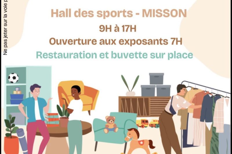 vide grenier Misson
